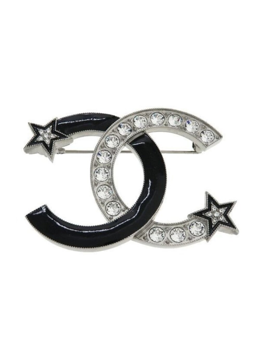 Chanel Brooch Black